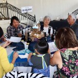 The Fukada Family at its table Friday night.